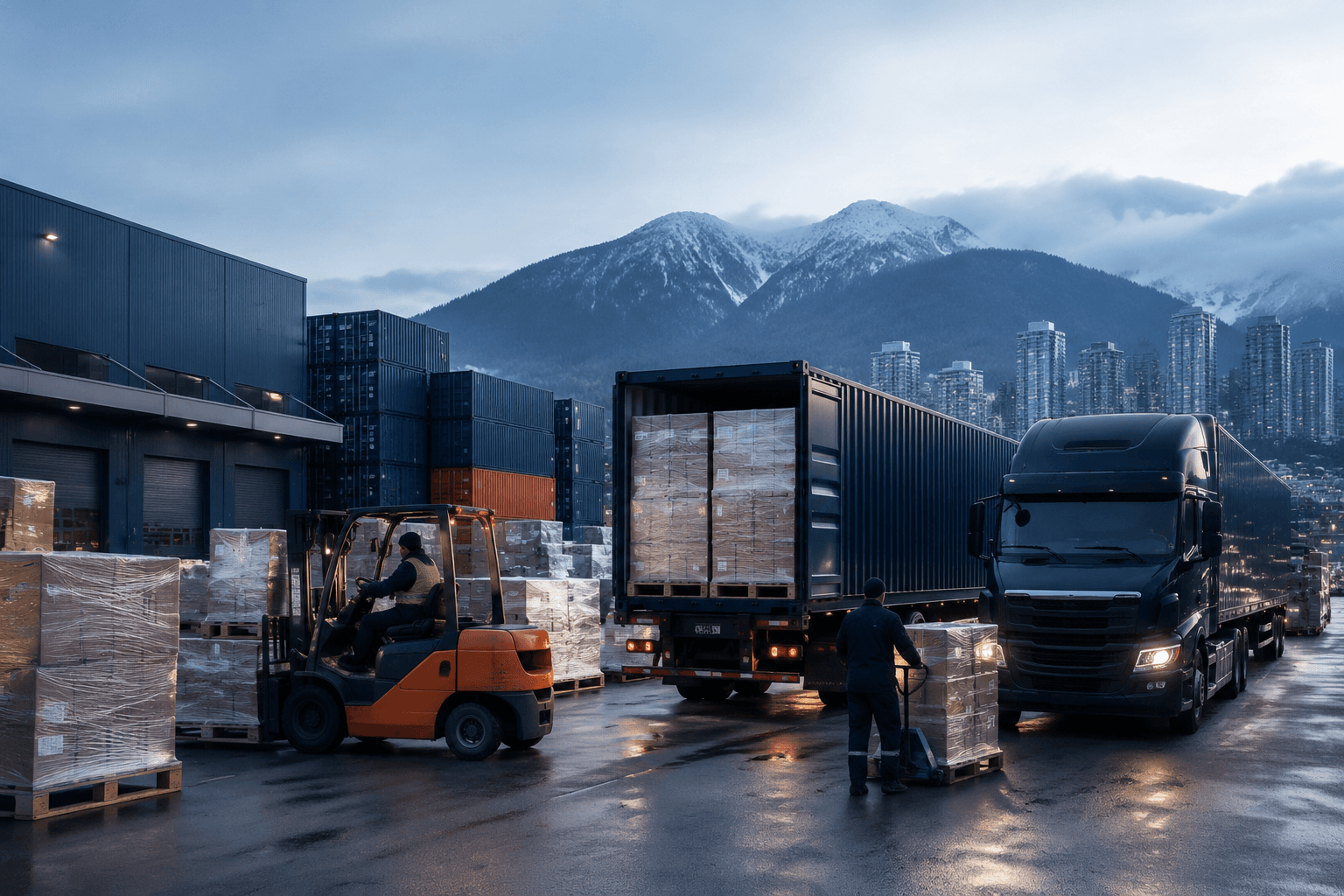 Canada logistics route